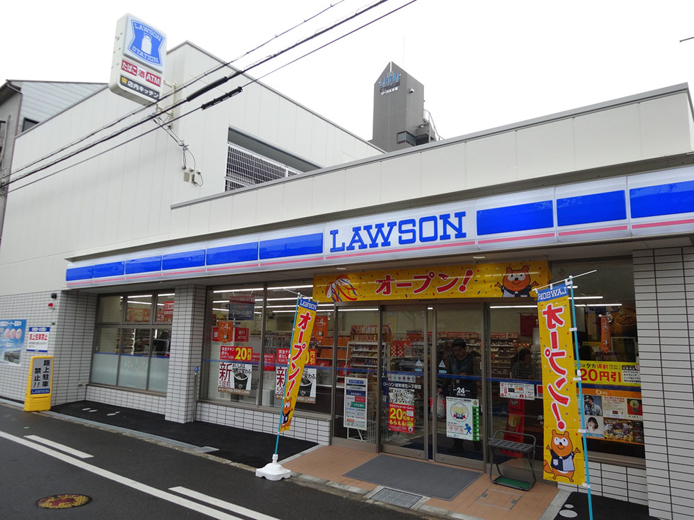 ローソン（蒲⽣１丁⽬店）の店舗外観